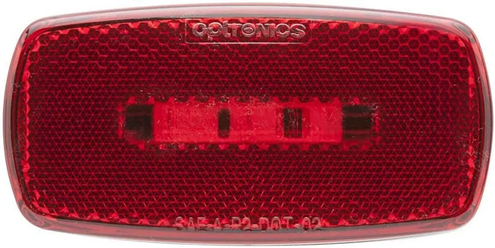 Optronics MCL32RBBP LED Surface Mount Marker/Clearance Light with Reflex, Black