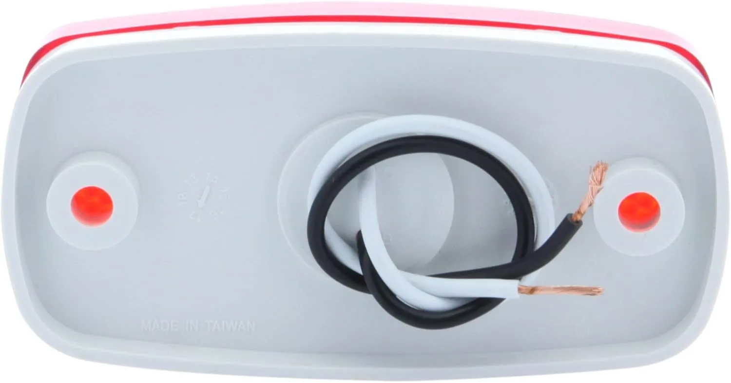 Optronics MCL32RS Surface Mount LED Marker Clearance Light with Reflex, Red (Pack of 2)