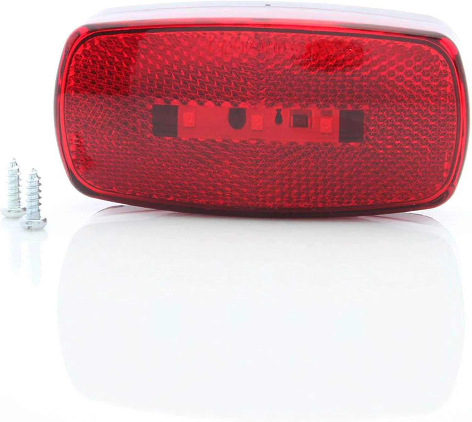 Optronics MCL32RS Surface Mount LED Marker Clearance Light with Reflex, Red (Pack of 2)