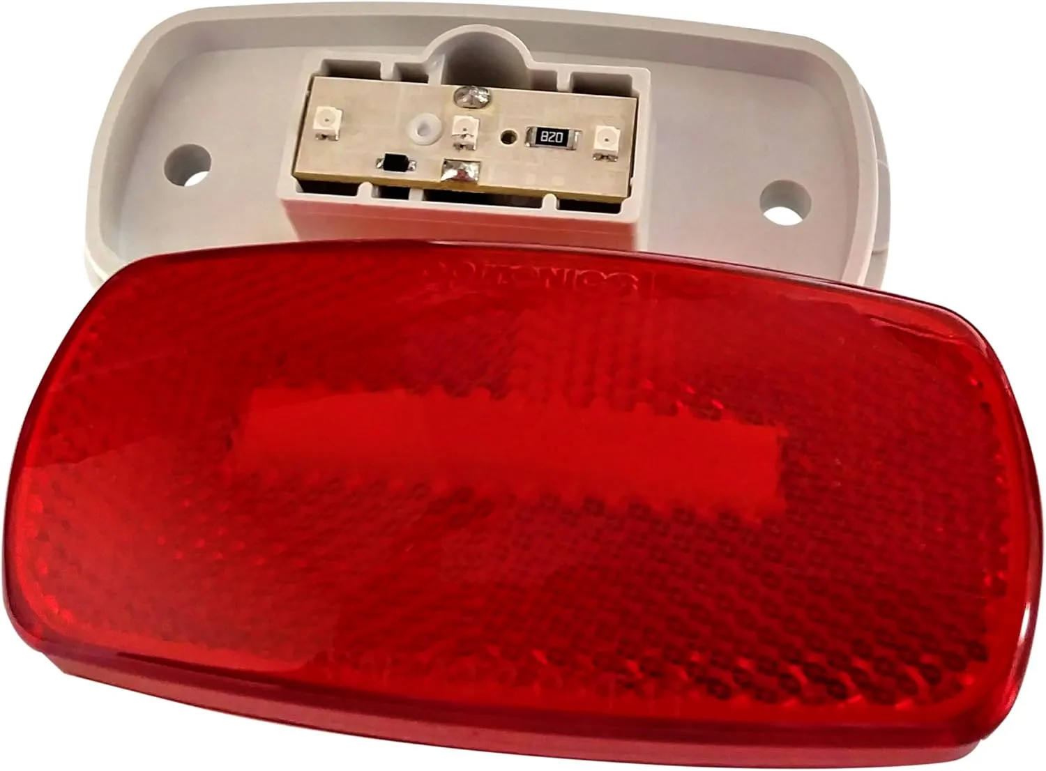 Optronics MCL32RS Surface Mount LED Marker Clearance Light with Reflex, Red (Pack of 2)