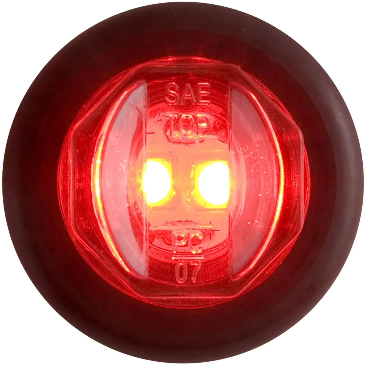 Optronics LED 3/4" Round Red Marker Light w/Grommet