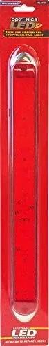 Optronics STL69RK Thinline Sealed LED Stop/Turn/Tail Light with Chrome Base Kit, 1 Pack, Red