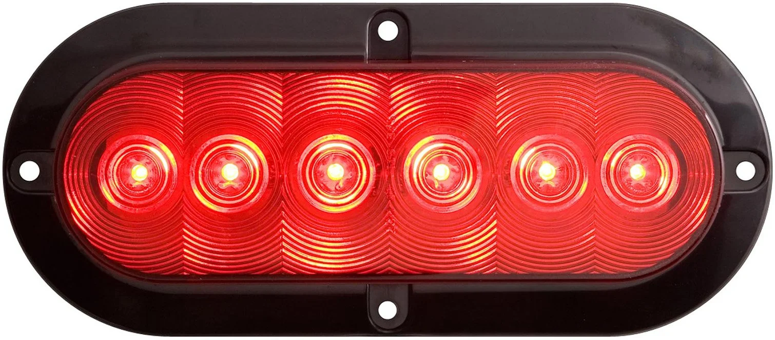 Optronics STL73RBP 6" Oval Sealed LED Stop/Turn/Tail Light, Red