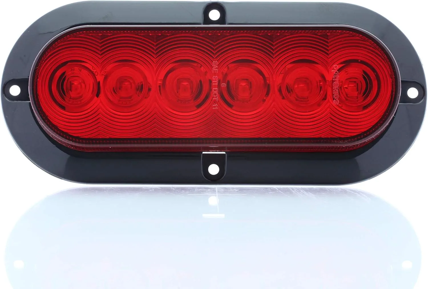 Optronics STL73RBP 6" Oval Sealed LED Stop/Turn/Tail Light, Red