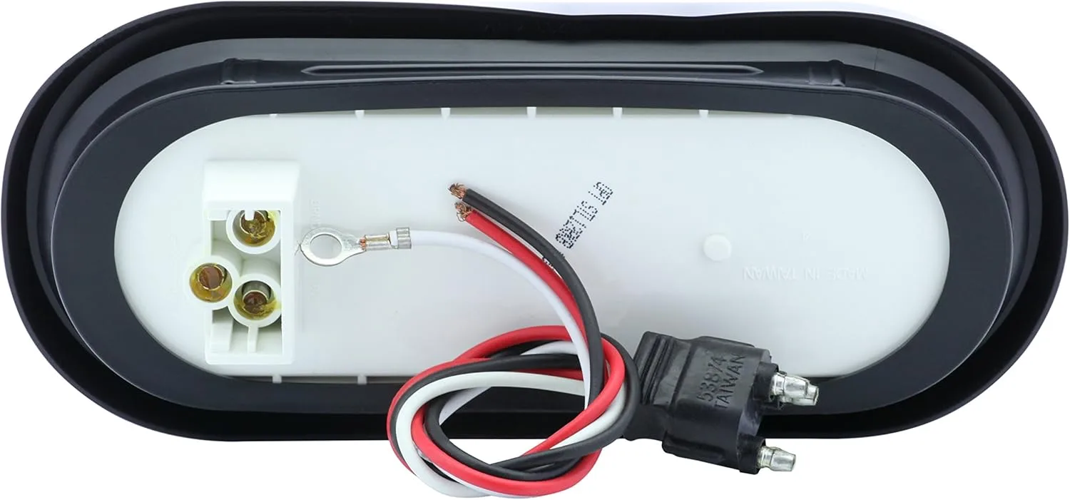 Optronics TLL12RK 6" Oval Sealed LED Tail Light Kit, Red