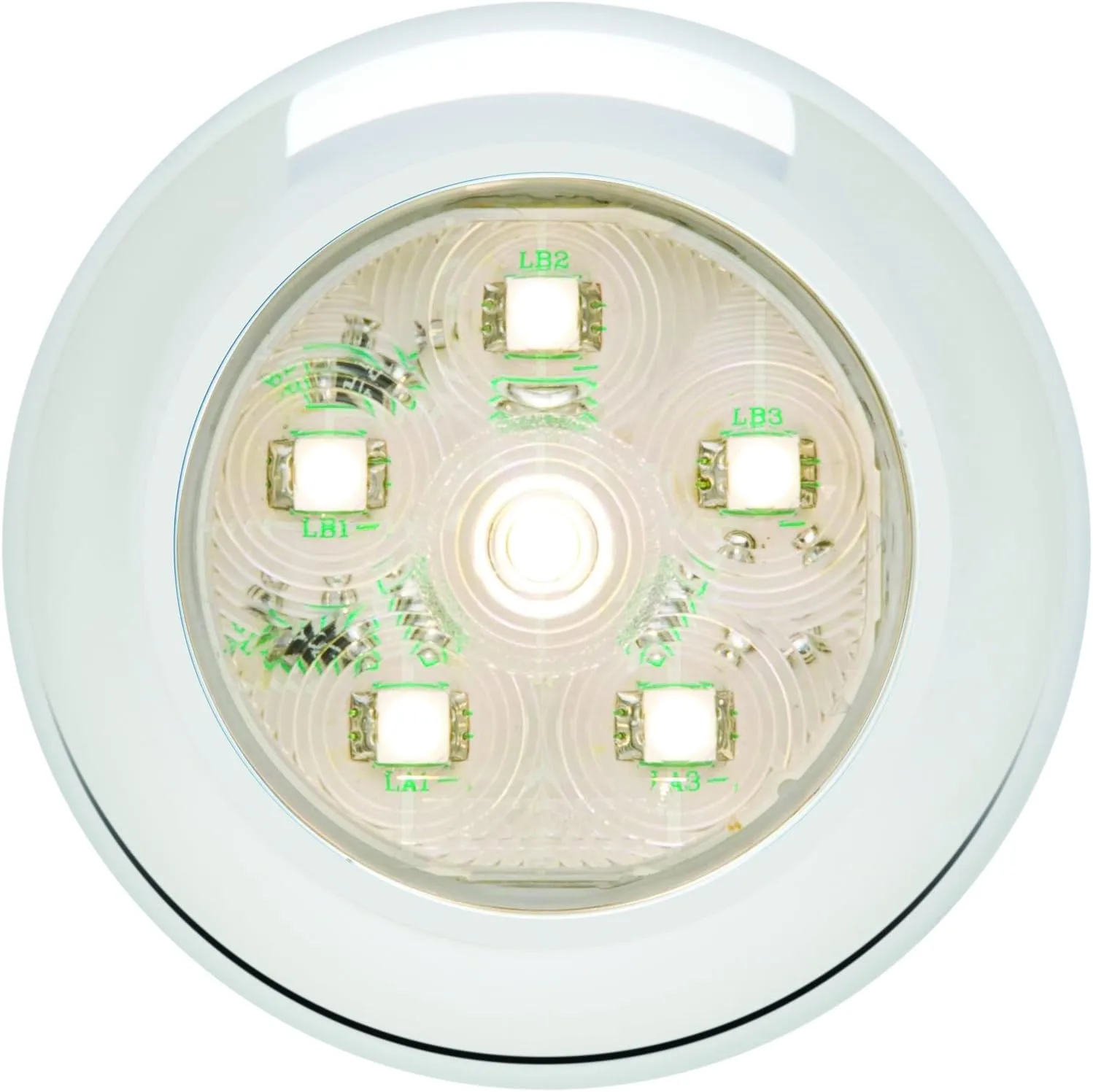 Optronics UCL60CBP Clear Round Sealed LED Utility Light, White