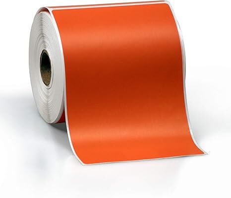 6CT 4x6 Orange Shipping Labels