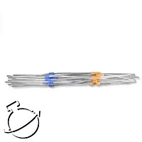 Standard, flared orange/blue (0.25mm)