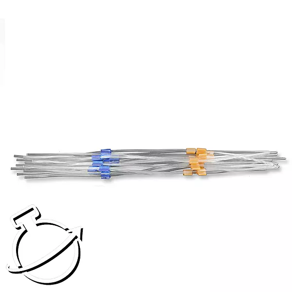 Tubing orange/blue non-flared standard