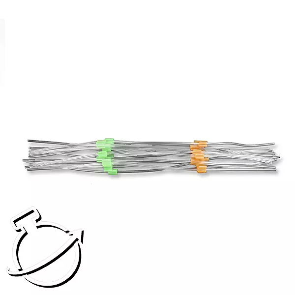 Standard, flared orange/green (0.38mm)