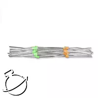 Standard, flared orange/green (0.38mm)