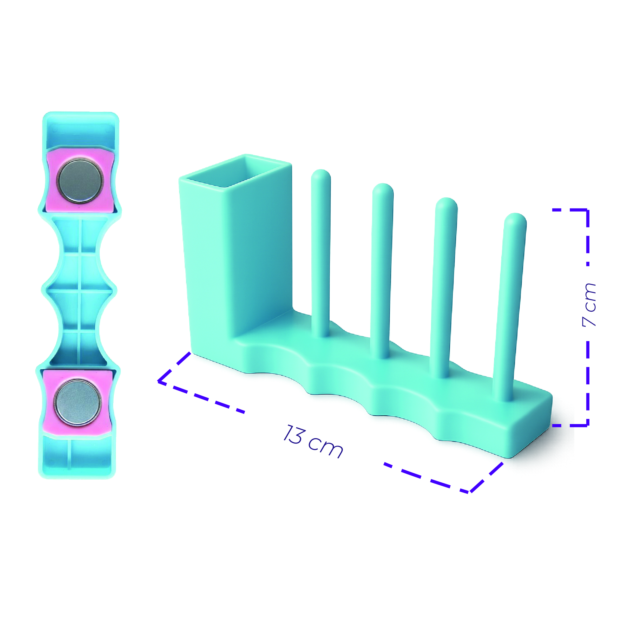 Organizador Magnético Para Bobinas Con Caja Unidad