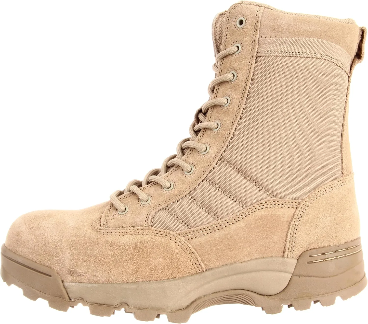 ORIGINAL S.W.A.T. Classic 9" Side-Zip Safety Toe Boots – Suede Leather