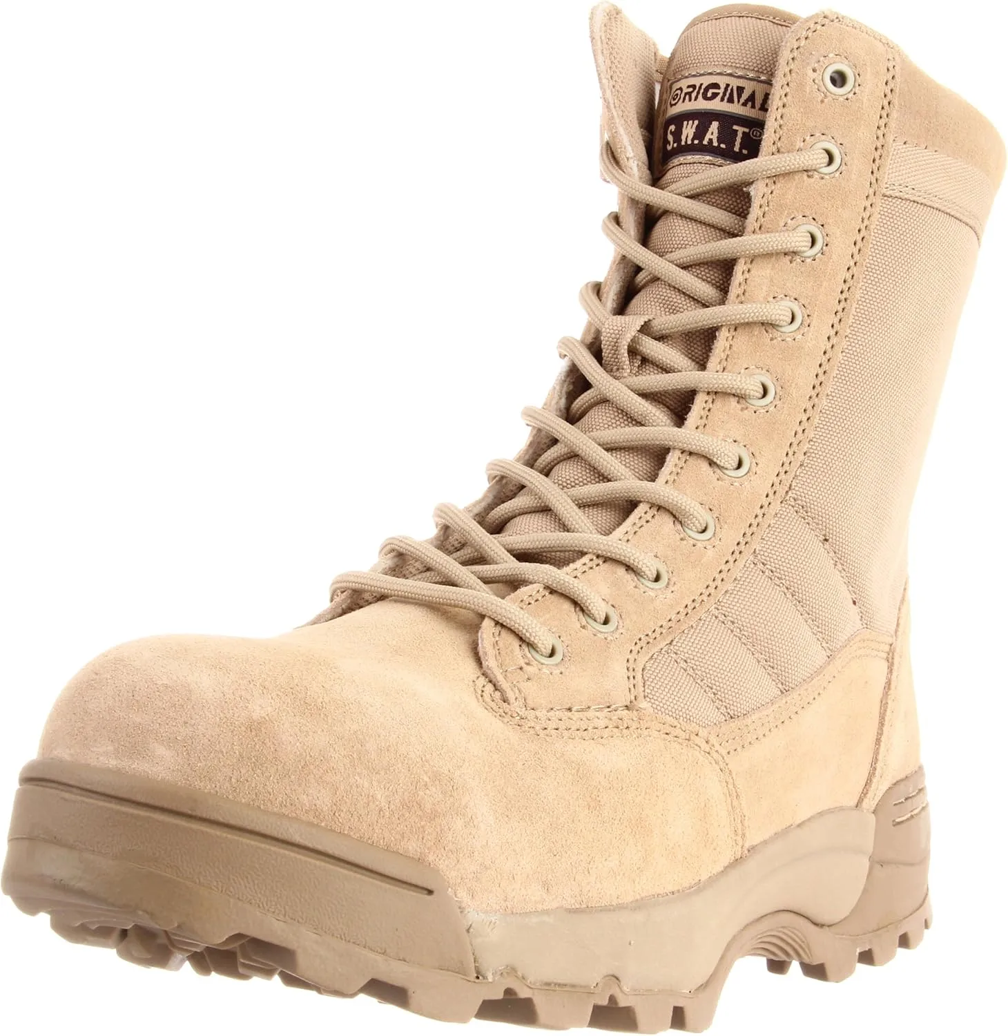 ORIGINAL S.W.A.T. Classic 9" Side-Zip Safety Toe Boots – Suede Leather