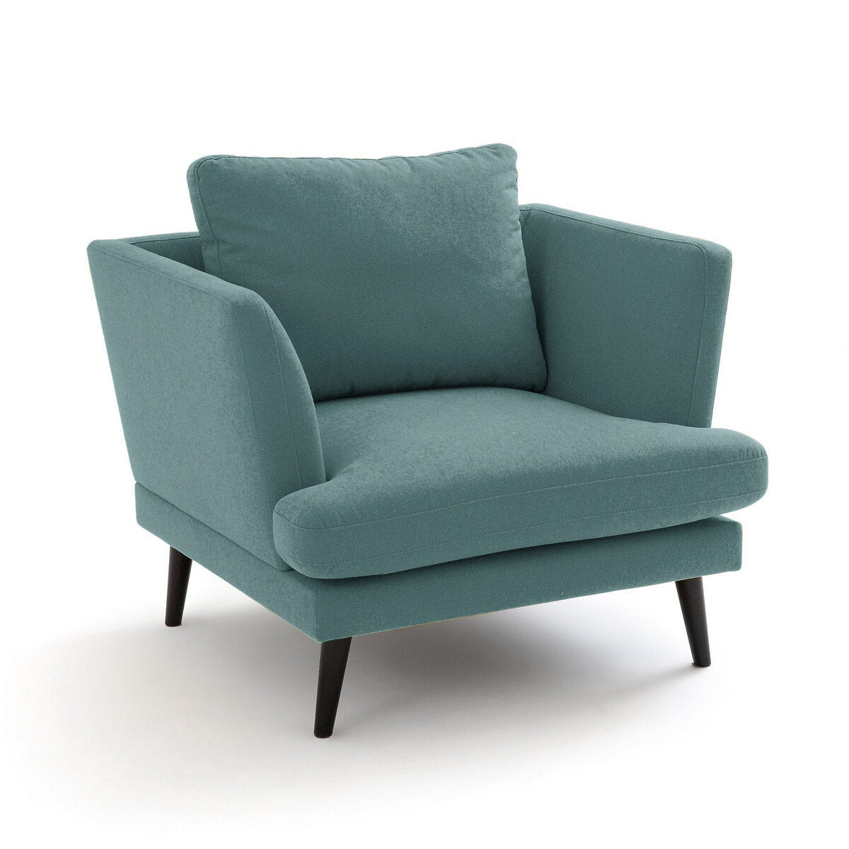 Contemporary Teal Fabric Armchair | Elegant Accent Chair