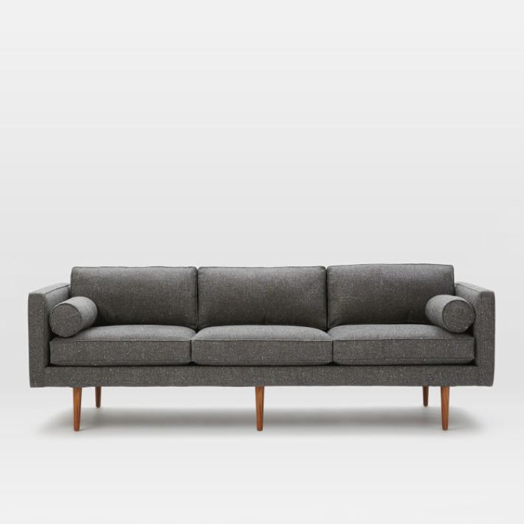 Mid Century Sofa In Grey - Three Seater Mid Century Sofa In Grey - Three Seater