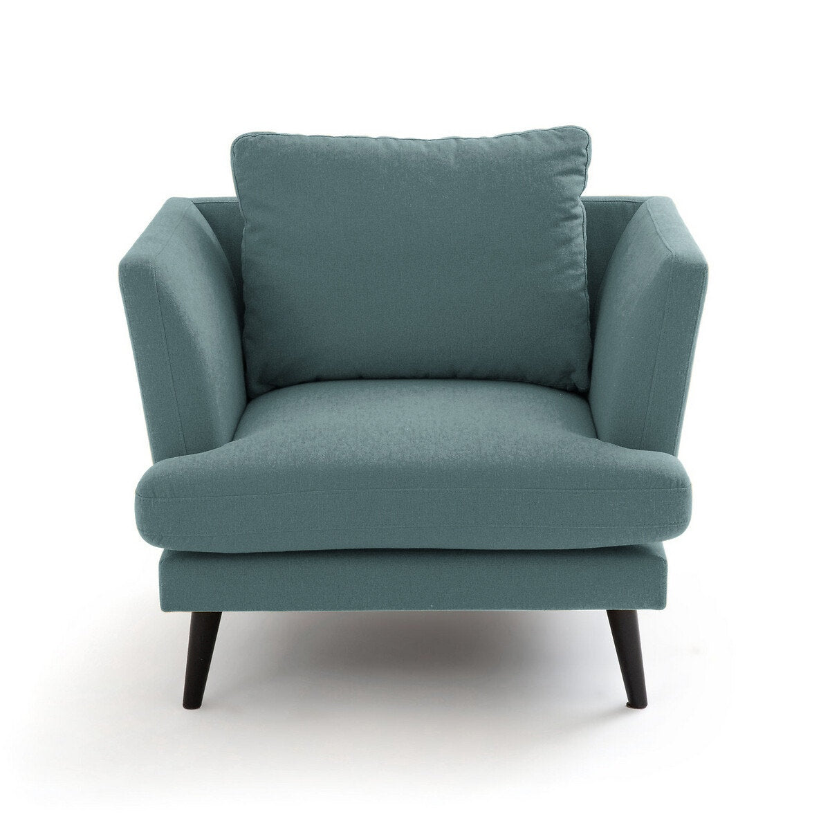 Contemporary Teal Fabric Armchair | Elegant Accent Chair