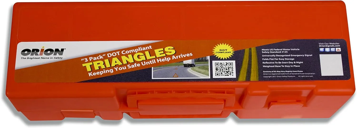 Orion Safety Products 461 Reflective Roadside Triangle - Pack of 3