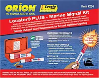 Orion 234 Locator Plus 3 Signal Kit with Whistle & Flag in Floating Case