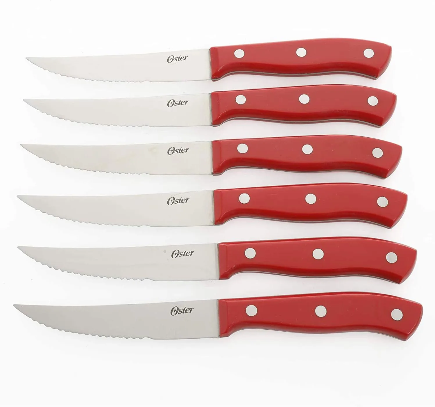 Oster Evansville 14 Piece Stainless Steel Kitchen Cutlery Stainless Steel Knife Block Set