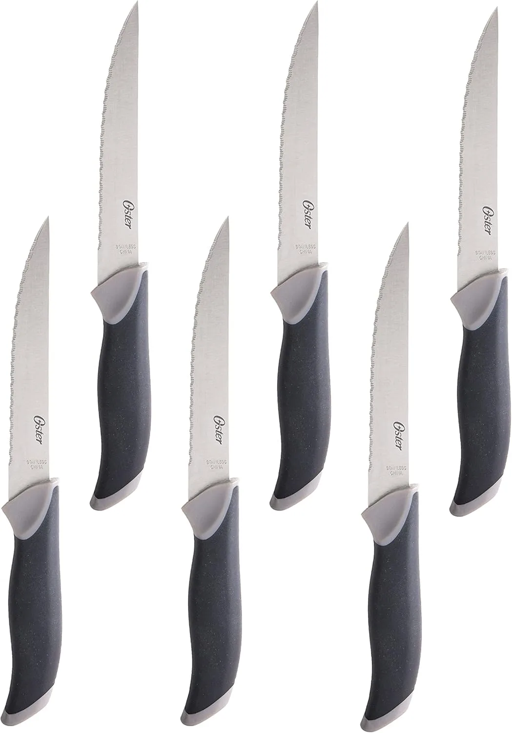 Oster Lindbergh 14 Piece Stainless Steel Cutlery Kitchen Knife Block Set