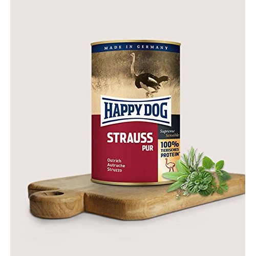 HAPPY DOG STRAUSS PUR (OSTRICH PURE) - 400 GM HAPPY DOG STRAUSS PUR (OSTRICH PURE) - 400 GM