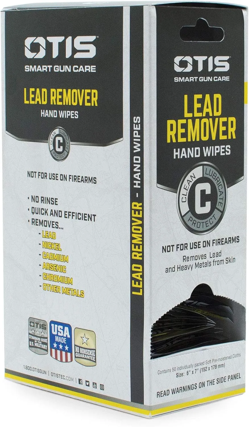 Otis Technology Lead Remover Hand Wipes, Multi (FG-LRW-50)