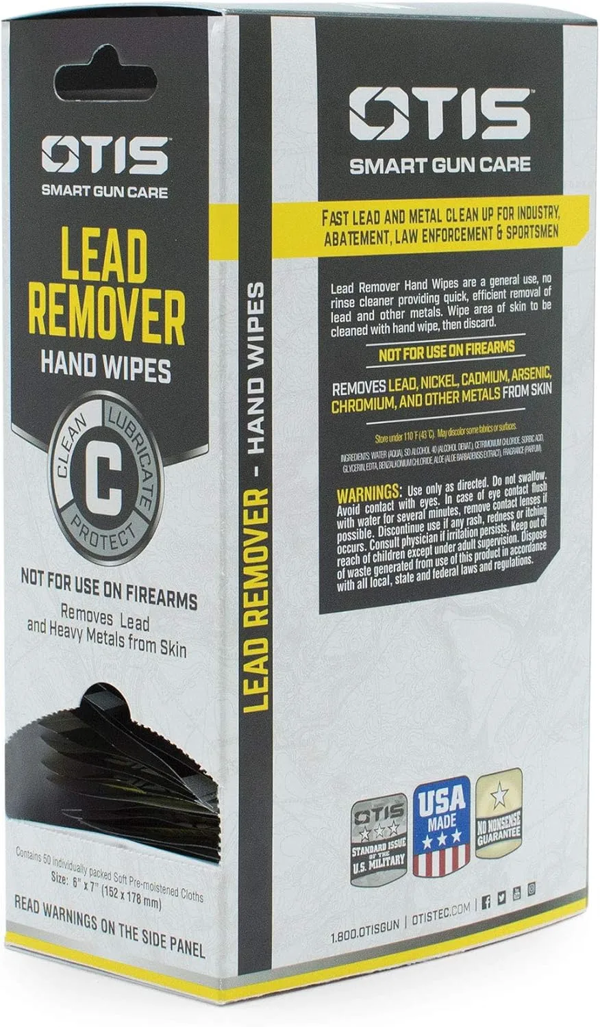 Otis Technology Lead Remover Hand Wipes, Multi (FG-LRW-50)