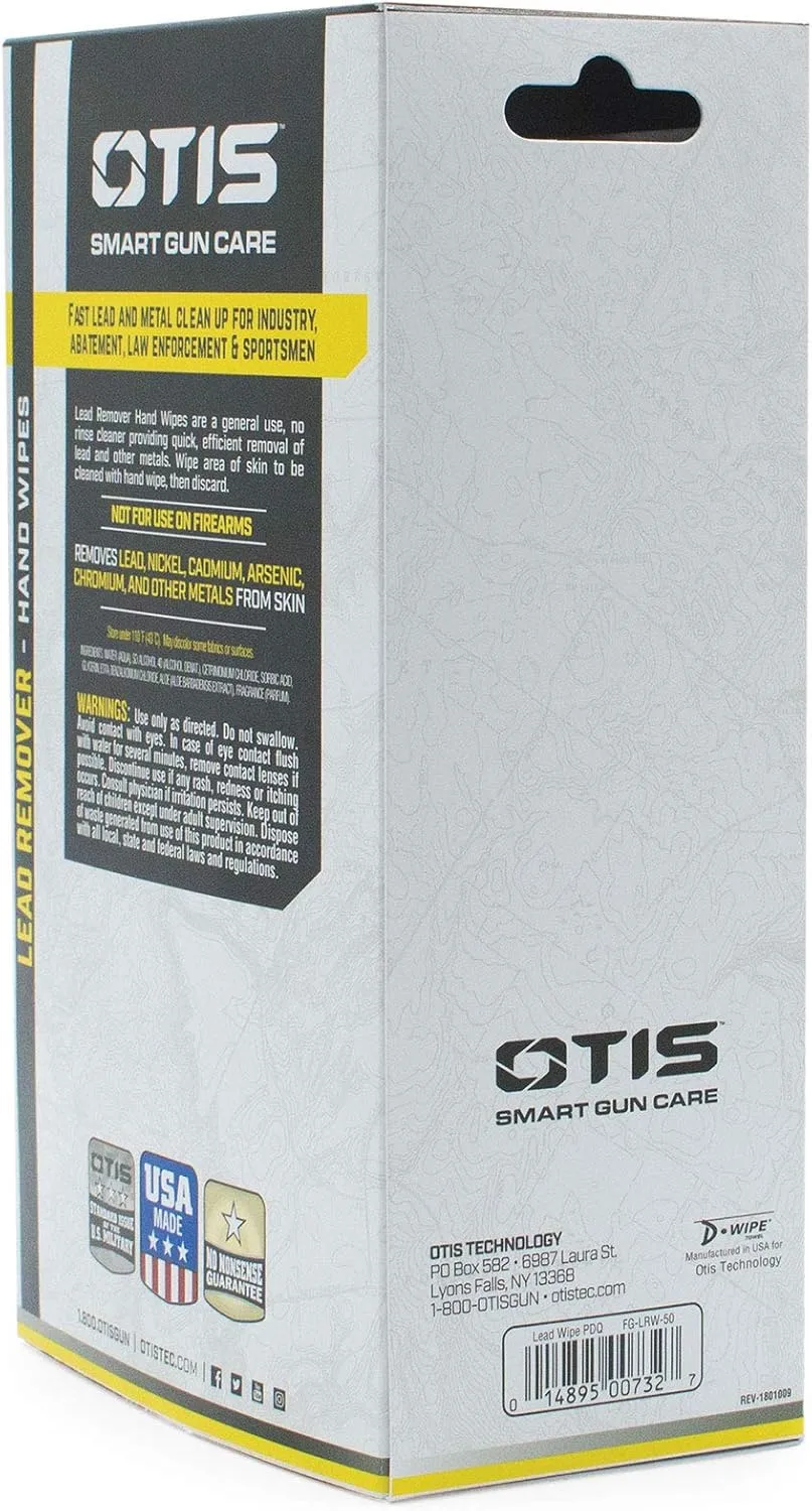 Otis Technology Lead Remover Hand Wipes, Multi (FG-LRW-50)