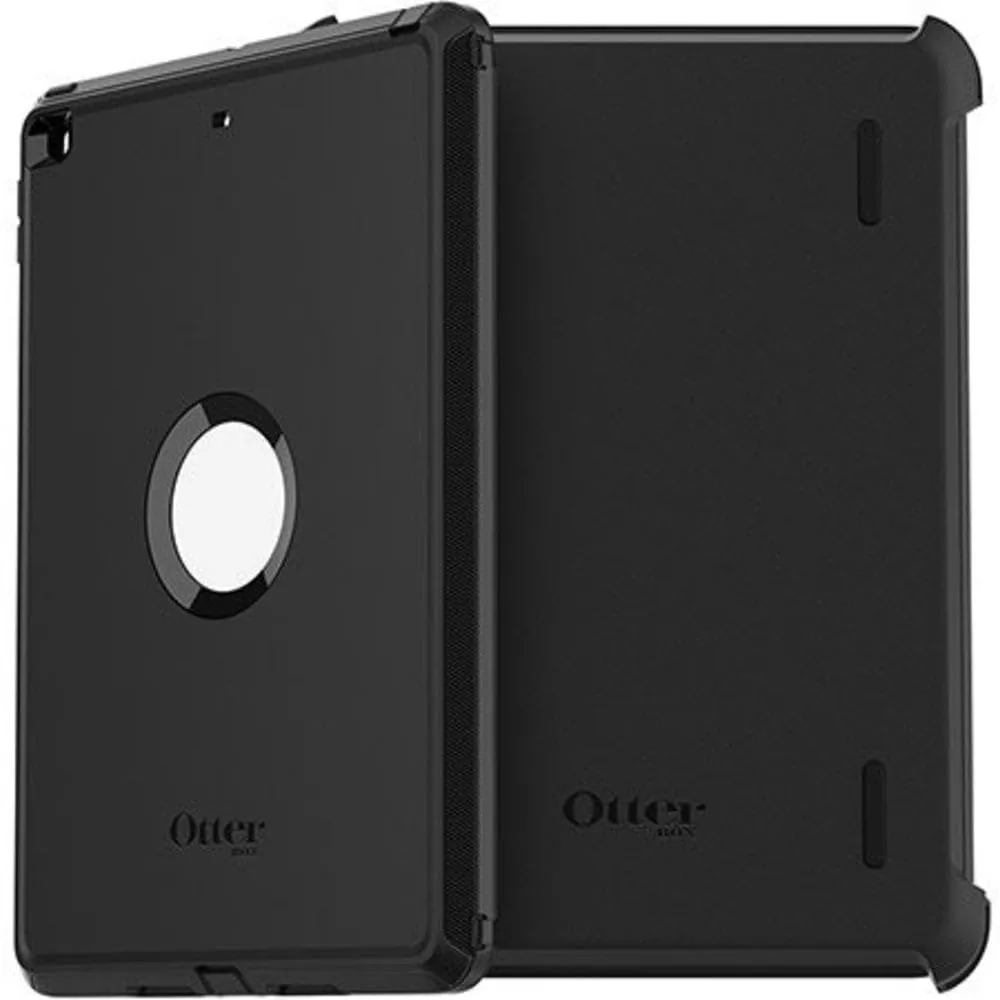 OtterBox Defender Series Case for iPad 7th, 8th & 9th Gen (10.2" Display - 2019, 2020 & 2021 Version) - Black, Rugged