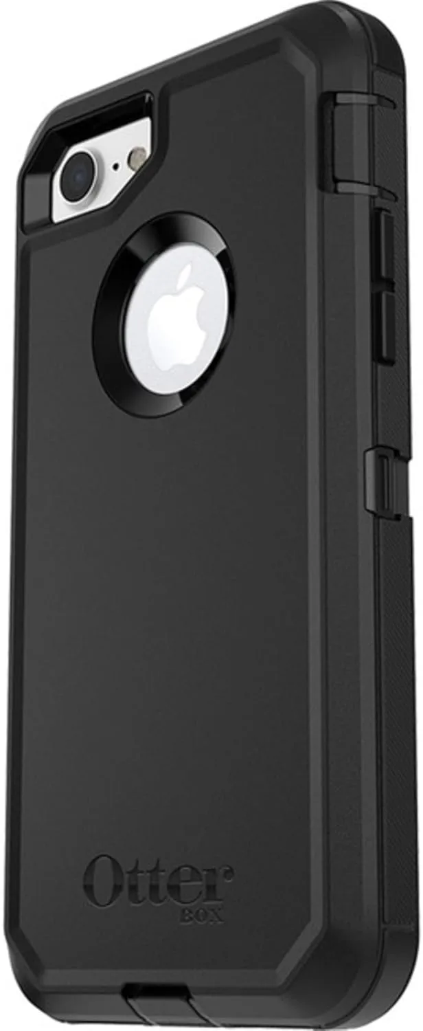 OtterBox iPhone SE 3rd/2nd Gen, iPhone 8/7 (Non-Retail/Ships in Polybag) Defender Series Case - Black, Rugged & Durable