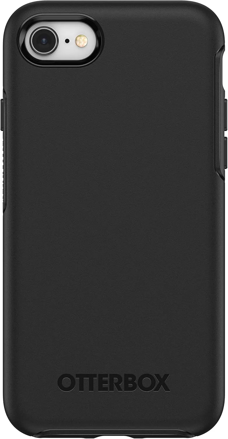 OtterBox iPhone SE 3rd/2nd Gen, iPhone 8/7 (Non-retail/Ships in Polybag) Symmetry Series Case - BLACK, ultra-sleek