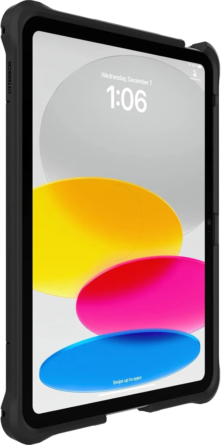 OtterBox iPad (10th Gen) uniVERSE Series Case - For Apple iPad (10th Generation) Tablet - Black - Synthetic Rubber
