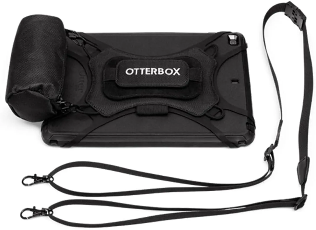 OtterBox Utility Carrying Case for 10in to 13in Apple, Samsung, LG, Google Tablet - Black - Neck Strap
