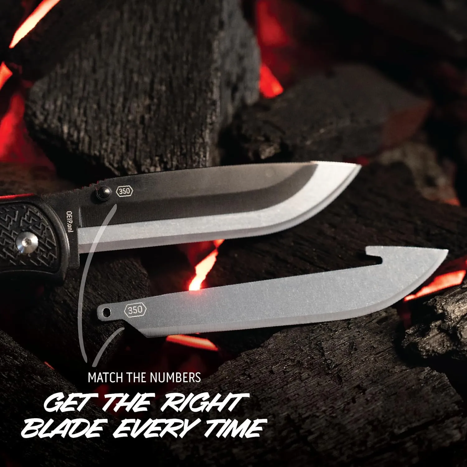 OUTDOOR EDGE Onyx EDC Folding Pocket Knife — Replaceable Blade System, Lockback and Pocket Clip