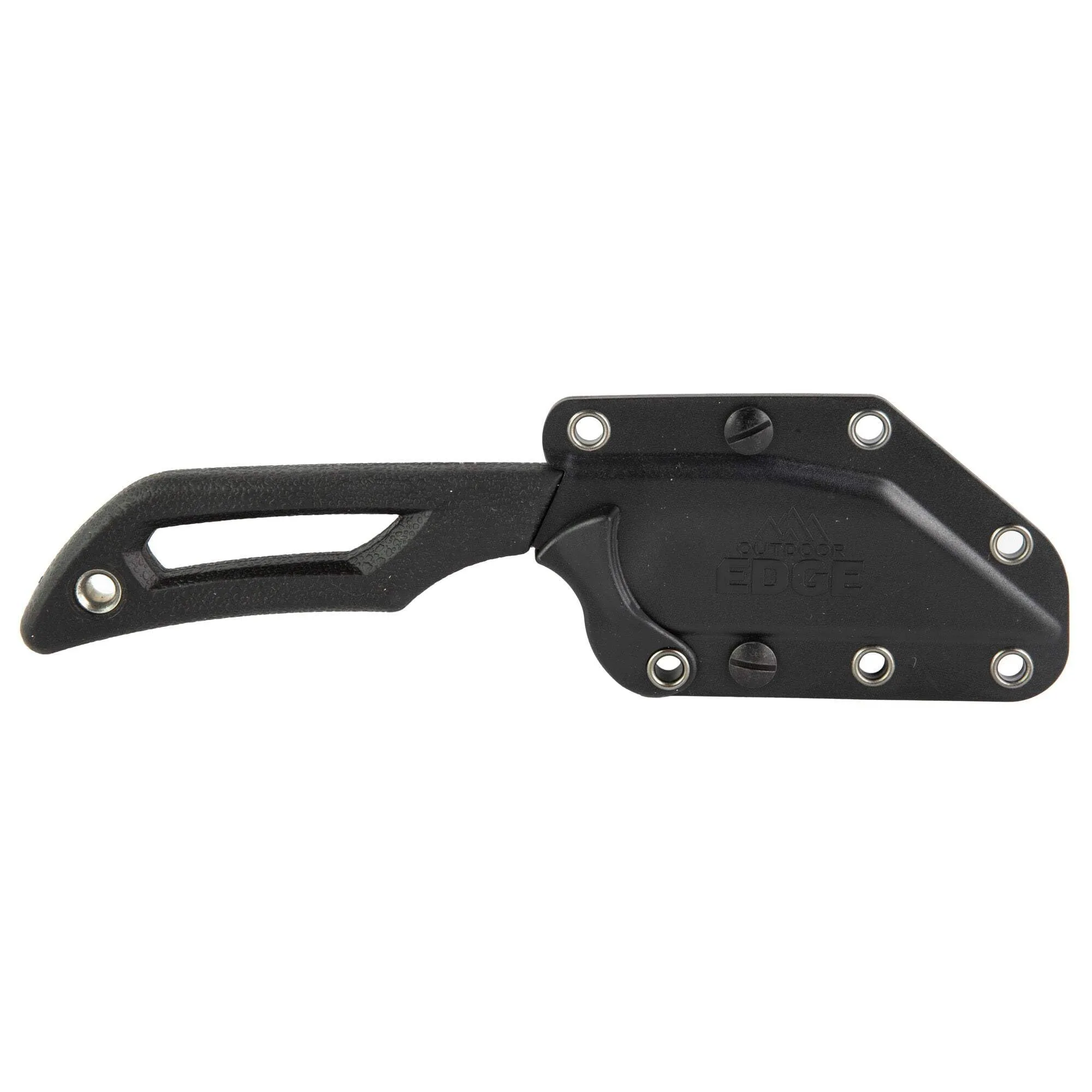 OUTDOOR EDGE | Pivot | Full Tang 2.6" Wharncliffe Fixed Blade Knife with Sheath | EDC Knife for Men with Rotating Clip