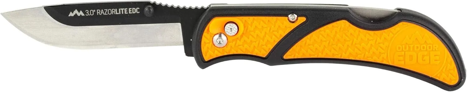 Outdoor Edge Razor EDC Lite Folding Knife, 3.0 in, Gray (RLY30-50C)