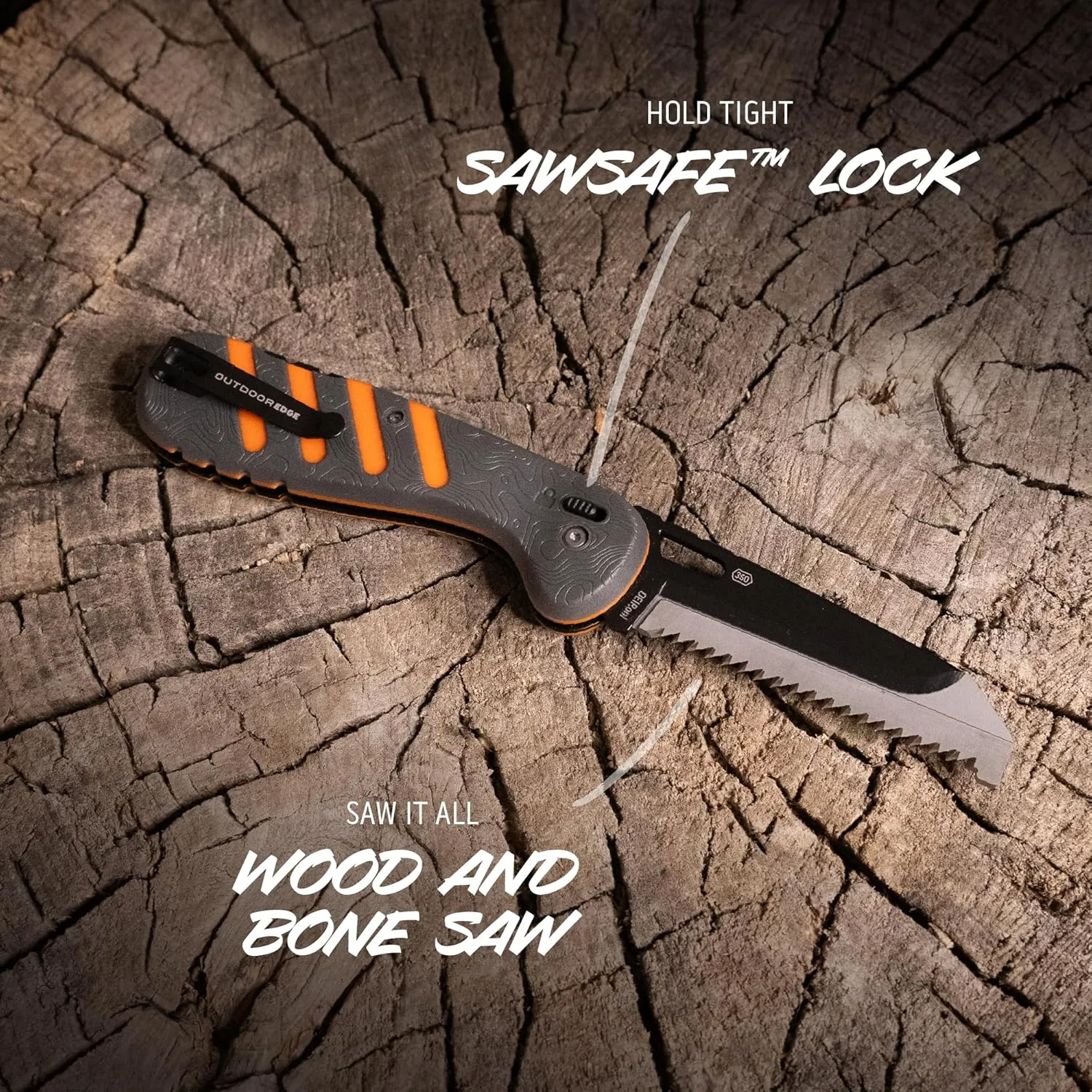 OUTDOOR EDGE Razor HTX 3.5" Folding Hunting Knife – Includes 5 Drop Point Blades, 1 Gut Blade