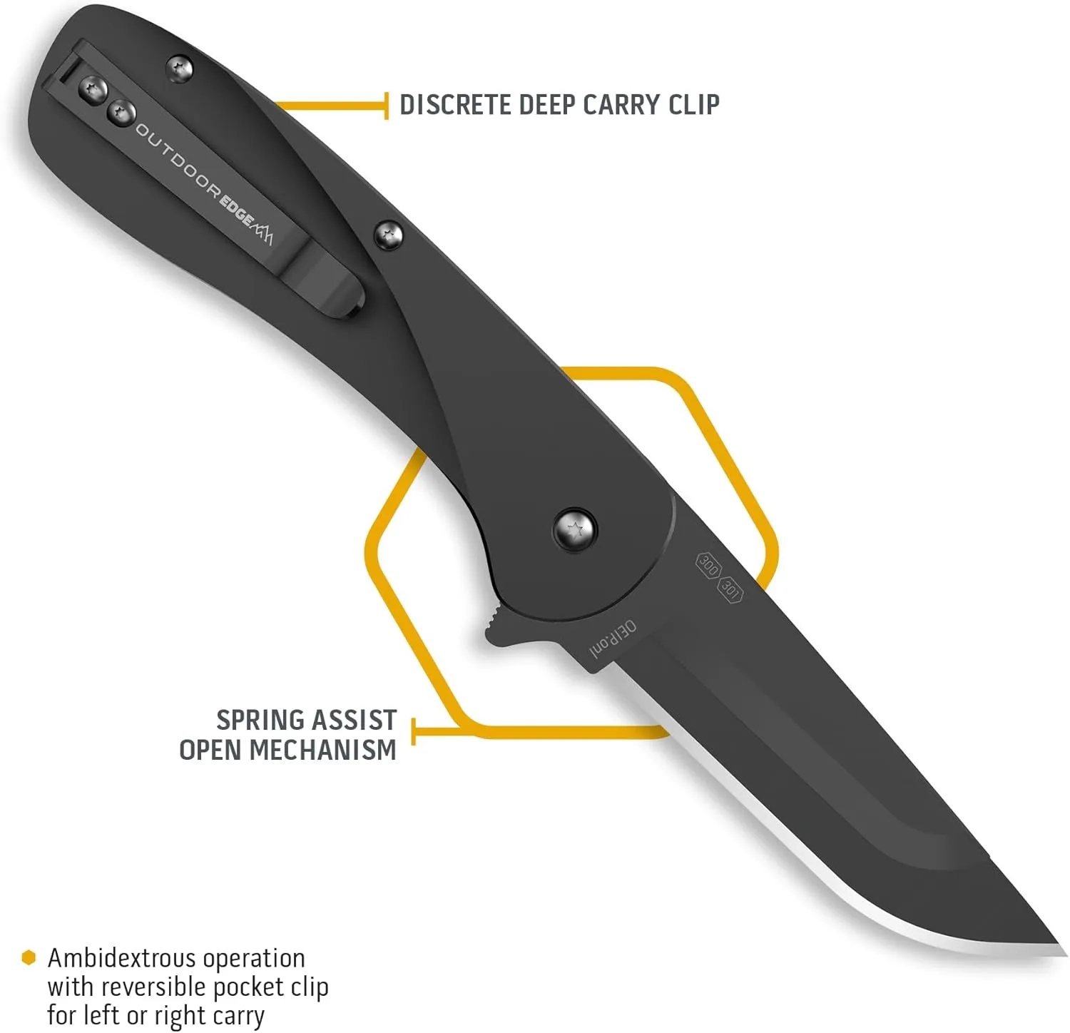 OUTDOOR EDGE Razor VX1 Replaceable-Blade EDC Folding Pocket Knife