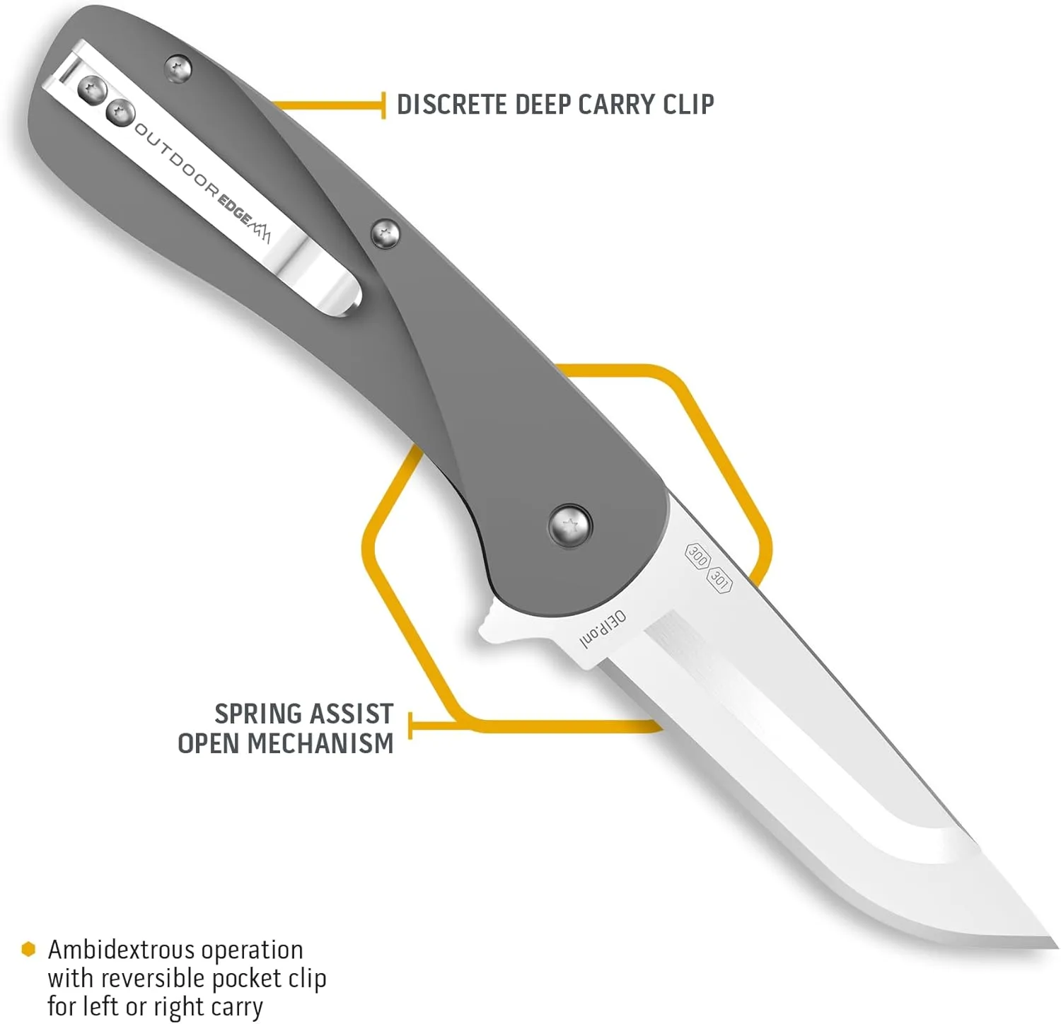 OUTDOOR EDGE Razor VX1 Replaceable-Blade EDC Folding Pocket Knife