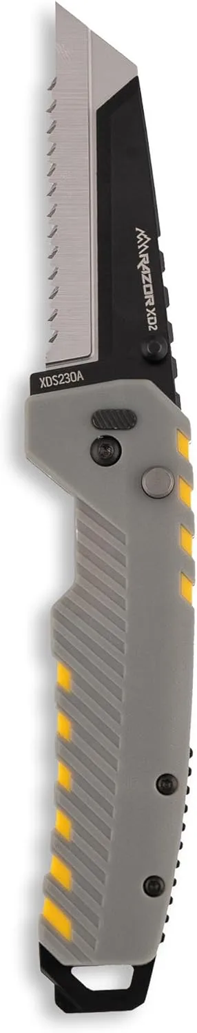 OUTDOOR EDGE Razor XD Folding Utility Knife 3" Replaceable Blades Pry Bar & Bottle Opener