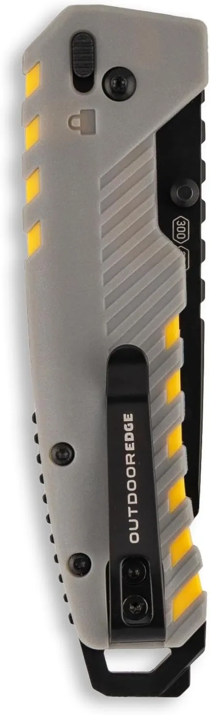OUTDOOR EDGE Razor XD Folding Utility Knife 3" Replaceable Blades Pry Bar & Bottle Opener