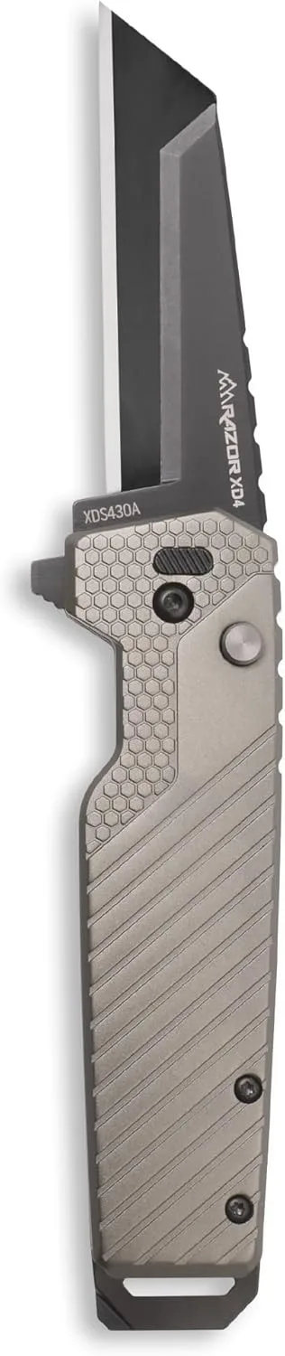 OUTDOOR EDGE Razor XD Folding Utility Knife 3" Replaceable Blades Pry Bar & Bottle Opener