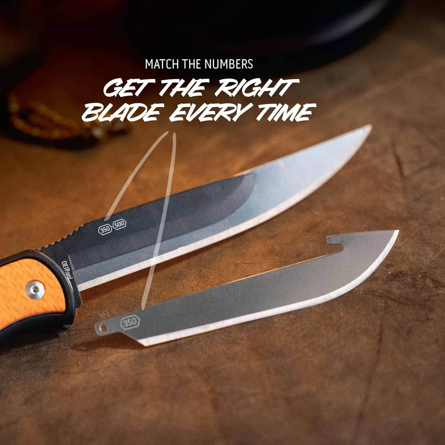 OUTDOOR EDGE RazorBone Replaceable Blade Folding Hunting Knife Kit, 6-Blade Combo