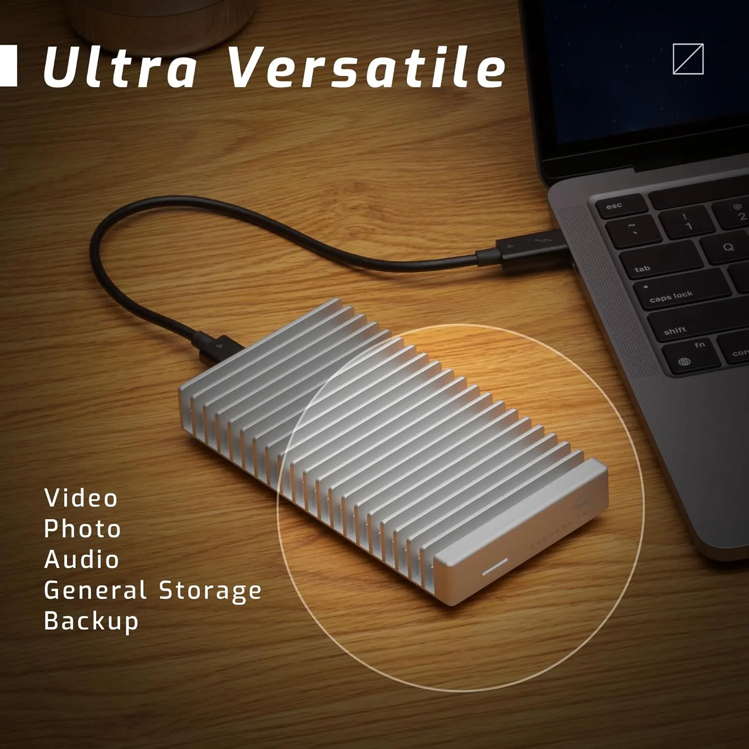 OWC Express 1M2 40Gb/s Portable NVMe USB4 (Thunderbolt Compatible) External SSD Enclosure