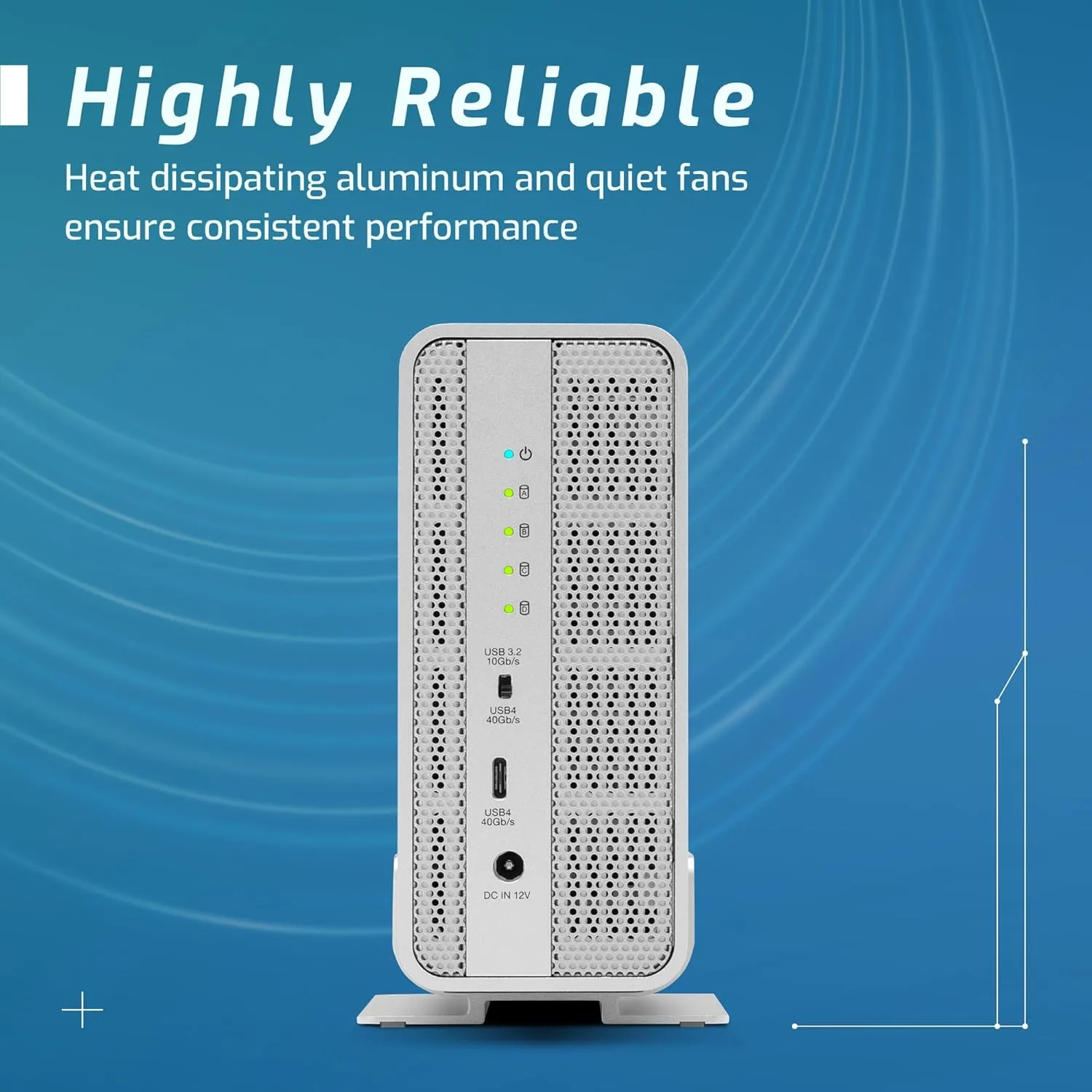 OWC Express 4M2 Four-Slot USB4 (40Gb/s) External NVMe M.2 SSD Enclosure