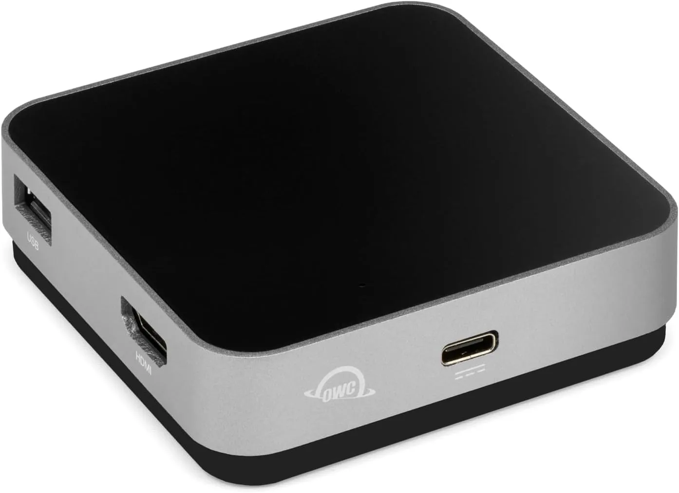 OWC USB-C Travel Dock — Portable USB-C Docking Station with Integrated Cable, HDMI 2.0, SD Card & 100W Power Pass-Through