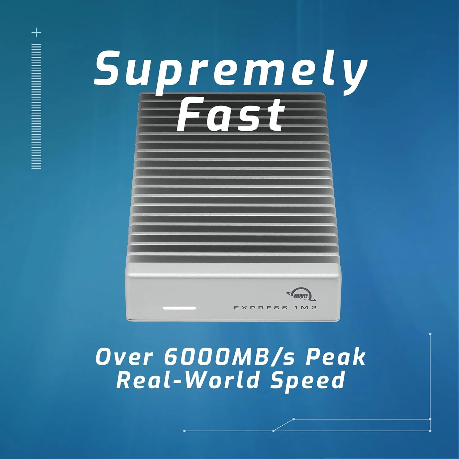 OWC Express 1M2 80Gb/s USB4 Portable NVMe SSD Enclosure Aluminum Heat Sink
