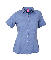 T2051 CAMISA OXFORD DAMA MC BIBO