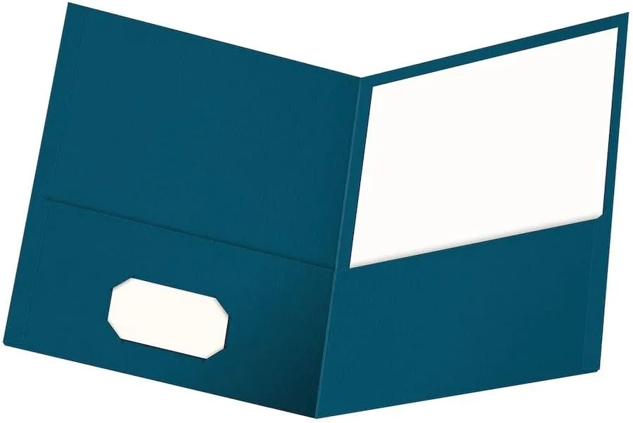 OXFORD Twin-Pocket Folders, Letter Size, Textured Paper